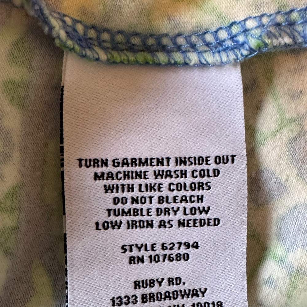 Ruby Rd. Green & Blue Top - Picture 4 of 4